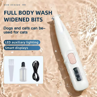 Micro Precision Hair Clippers, Low Noise Waterproof Rechargeable for Paws, Ears, Rump, Face, Eyes