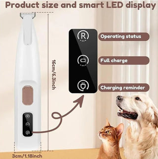 Micro Precision Hair Clippers, Low Noise Waterproof Rechargeable for Paws, Ears, Rump, Face, Eyes