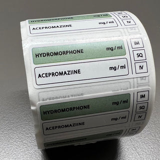 Veterinary Drug Combinations  Syringe Labels