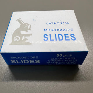 50 Pcs Ground Edge Pre-Cleaned Microscope Slides