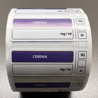 Veterinary Single Drug Syringe Labels