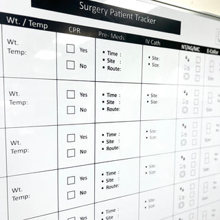 Patient Surgery Tracker Whiteboard