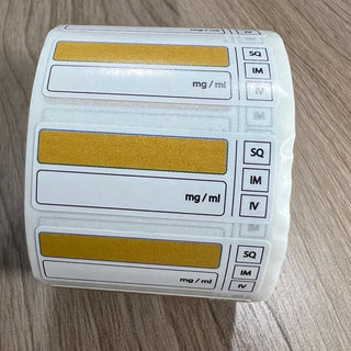 Veterinary Single Drug Syringe Labels